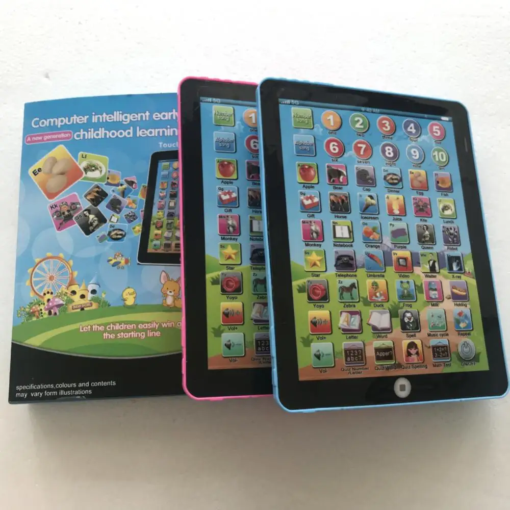 Learning Toys Kids Tablet Children Tablet Funny Birthday Gift For Children Educational Toy Tablet Toy Durable Learning Toys Kids Learning Pad Plastic