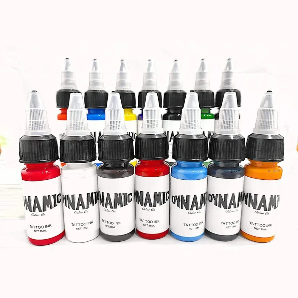 Tattoo Ink Pigment 15ml 14colors with box Body Art Tattoo Kits Professional Beauty Paints Makeup Supplies Practice ink tattoo ink tattoo ink pigment tattoo ink kit