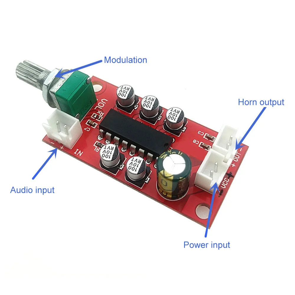 

DC 3V-10V TEA2025 TEA2025L 4.5W Mono BTL Output Power Amplifier Board DC Power Supply With Volume Potentiometer