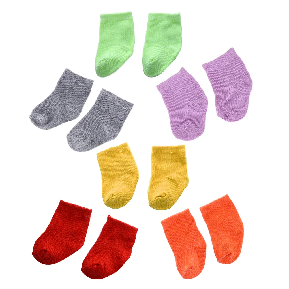 

6 Pairs Socks Accessories Girl Socks New Socks for 18 Inch American My Life Dolls Toys