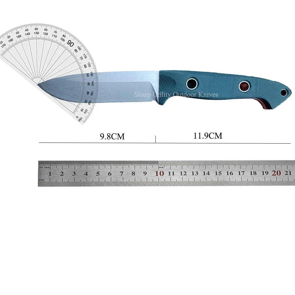 162 Bushcrafte Outdoor High Hardness Pocket Knife Sharp BM Knives Self Defense Tactical Hunting EDC Fixed Blade Knife G10 Handle 2