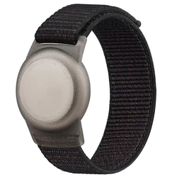 Waterproof Silicone Kid's Wristband with Nylon Strap (Black)