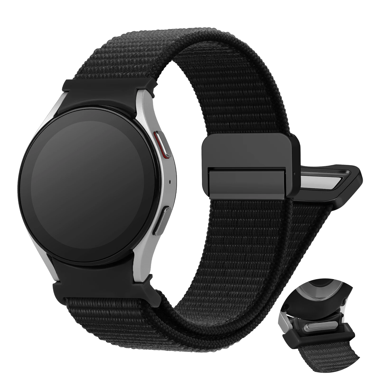Magnetic Nylon Smartwatch Strap - No Gaps Bracelet