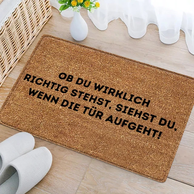 Funny Letter Print Doormat Non Slip Resist Dirt Door Rugs For Entrance  Front Door Outside Entry Porch Mats With Slip Rubber Back Novelty Gift Mat