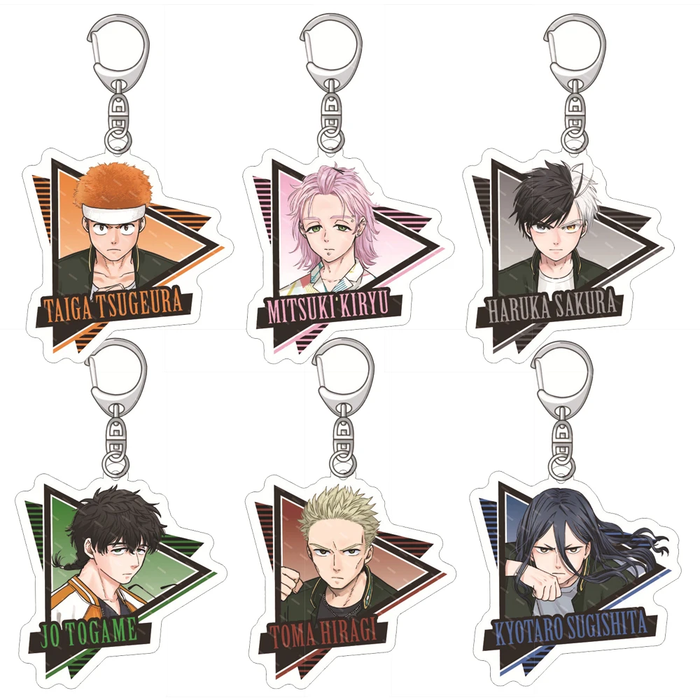 

Anime WIind Breaker Acrylic Keychain Hajime Umemiya Akihiko Nirei Haruka Sakura Figure Cosplay Key Chain Bag Pendant Fans Gift