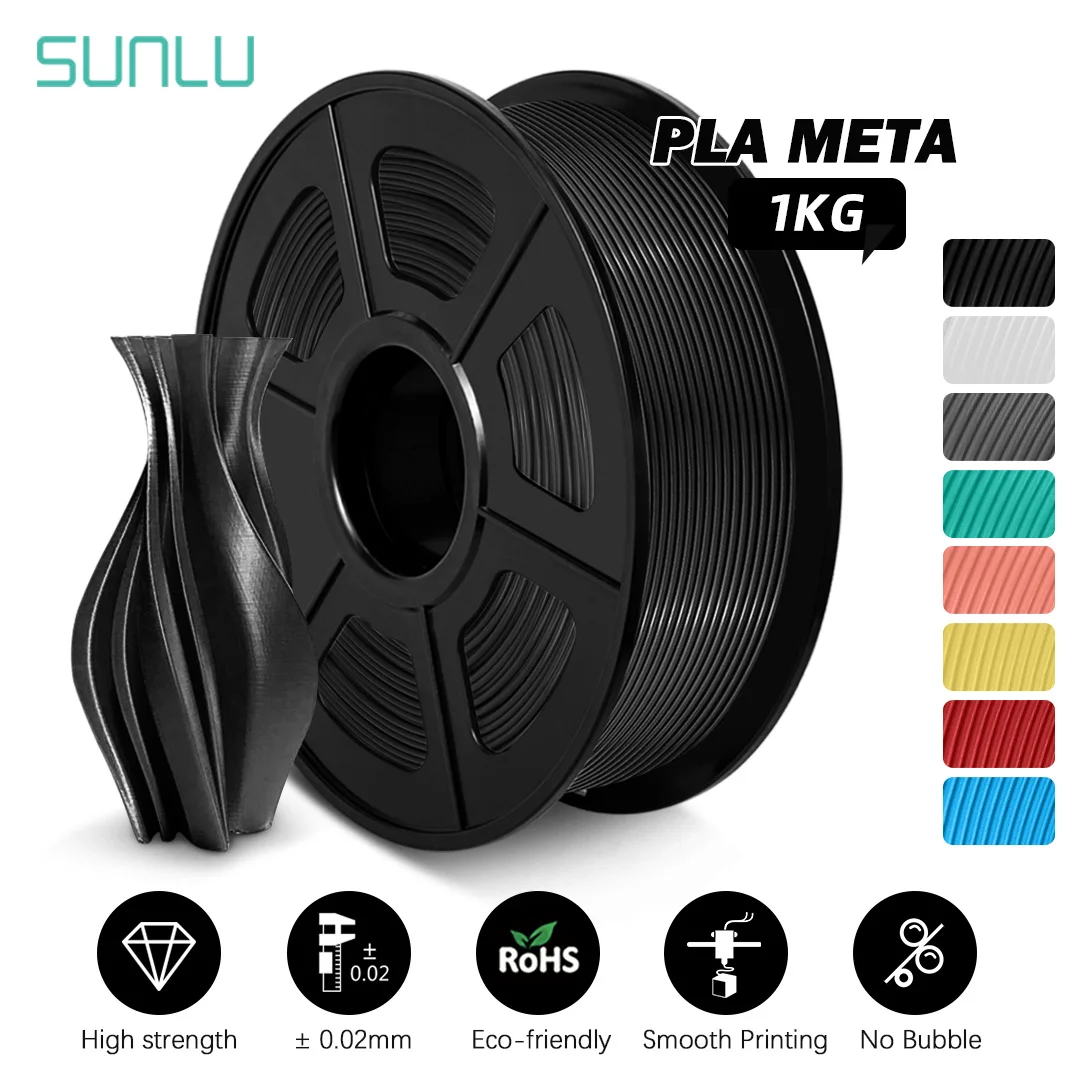 SUNLU PLA Meta filament 1kg 3D Filament  PLA Meta Macaron Metaverse  high liquidity New for 3D Printing Better for fast printing fast heating 3d filament dryer box drying for filaments storage box keeping filament dry 360º surround heating 3d printing tools