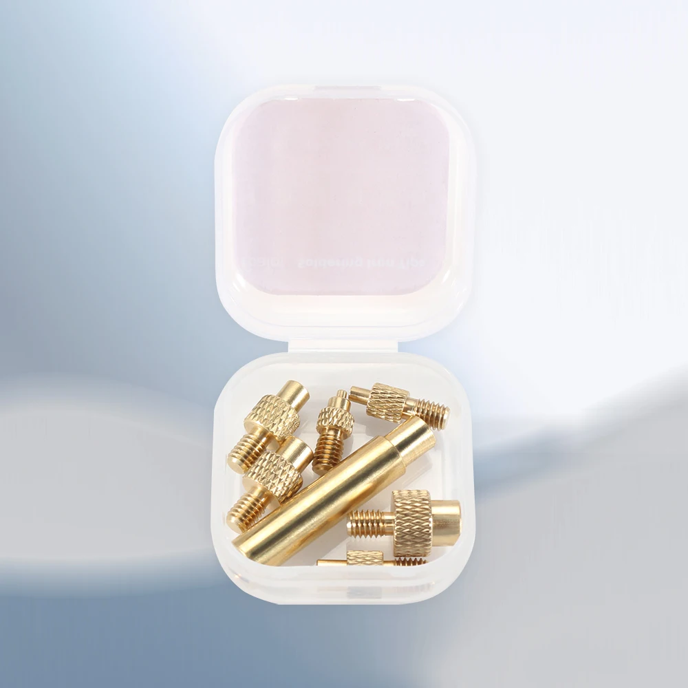 Latão Calor Inserir Porca Ponta de Ferro Embutido Kit Ferramenta de Inserção Quente para Peças de Impressora 3d Solda de Plástico Ponta m2 m3 m4 m5 m6 m8 - Imagem 2