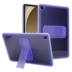 Shockproof Transparent Tablet Cover with Hard PC+TPU Stand for MatePad 11.5in 2024 (Purple)