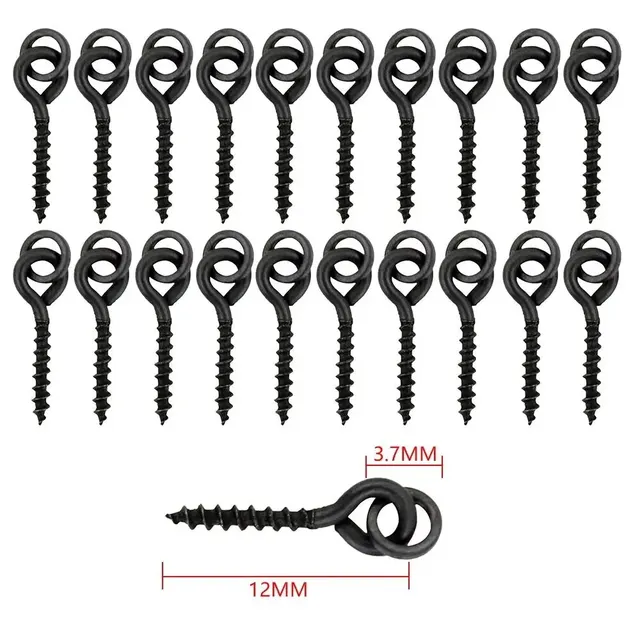 Hirisi 50pcs Rubber Beads for Carp Fish Hook Carp Fishing Accessories Fish Hook Stoper 20pcs Fishing Boilie Screw Chod Rigs 2