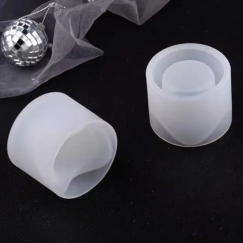 DIY 불규칙 오목 저장 용기 실리콘 몰드 진주 반지 상자 시멘트 석고 레진 몰드 향초 컵 홀더 석고 몰드