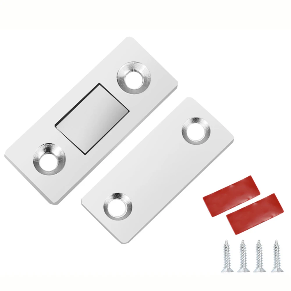 2pcs/set Catches Door Stops Hidden Door Closer With Screw For Closet