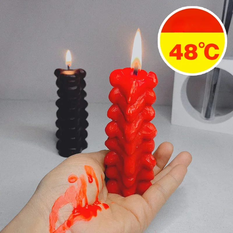 Low Temperature Candle Spine Drop Wax Anti-Burning Sex Massage Candle Bdsm Toys for Flirting