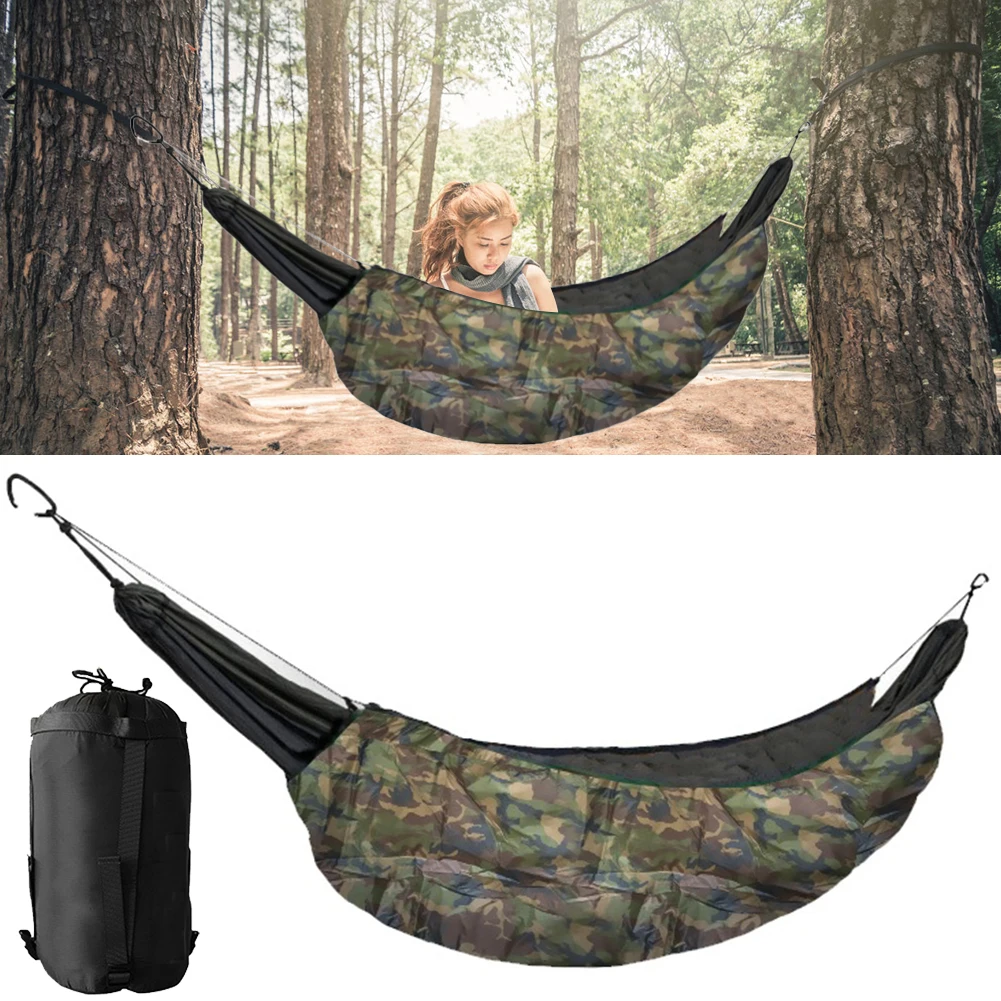 Insulation Hammock Cover with Storage Bag Thermal Adjustable Soft for Outdoor Hiking Survival Travel for camping hammock