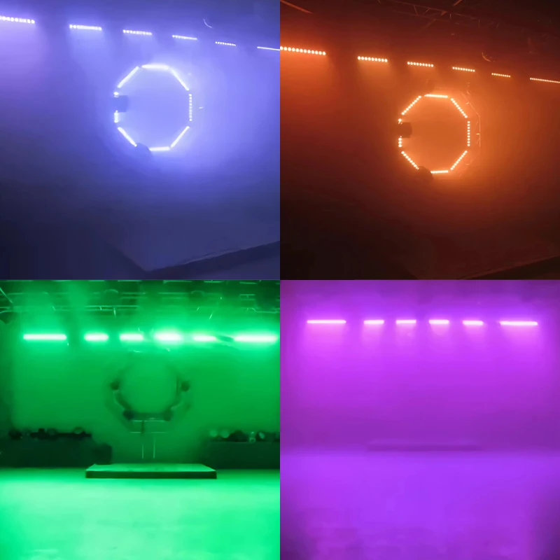Stage Wash Light Bar 4in1 RGBW COB LED Wall Washer Light With Sound Activated DMX Control For DJ Disco Party Wedding Birthday 6