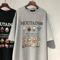 Loose Large Size Cartoon Print T-irt Dr Women's Lazy Sle Dr Can Be Worn outside Home Clothes Summer ort Sve