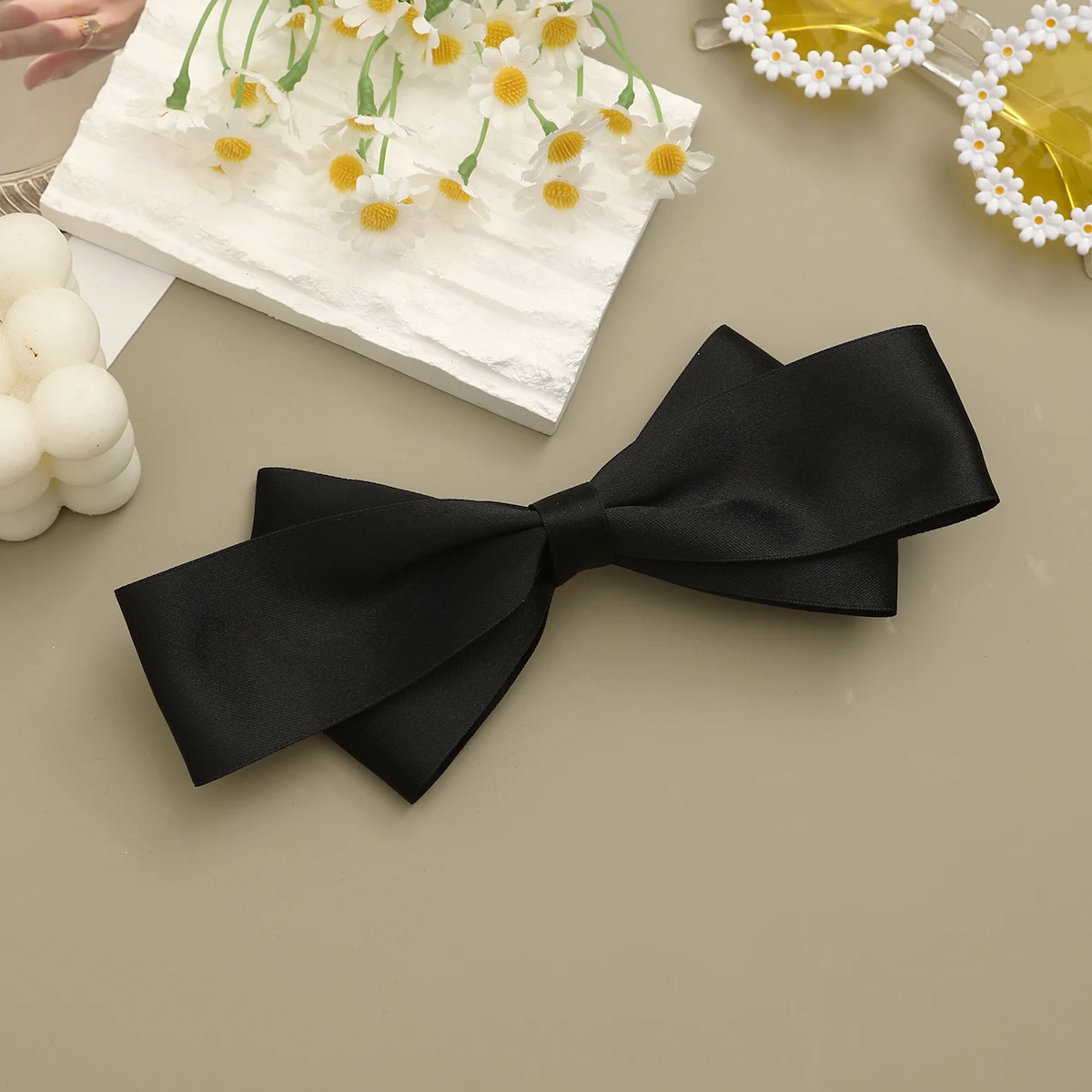 Korean Bow Spring Hair Clip For Women Girls Bowknot Solid Color Hair Barrettes Sweet Hairgrips Fashion Hair Accessories Headwear