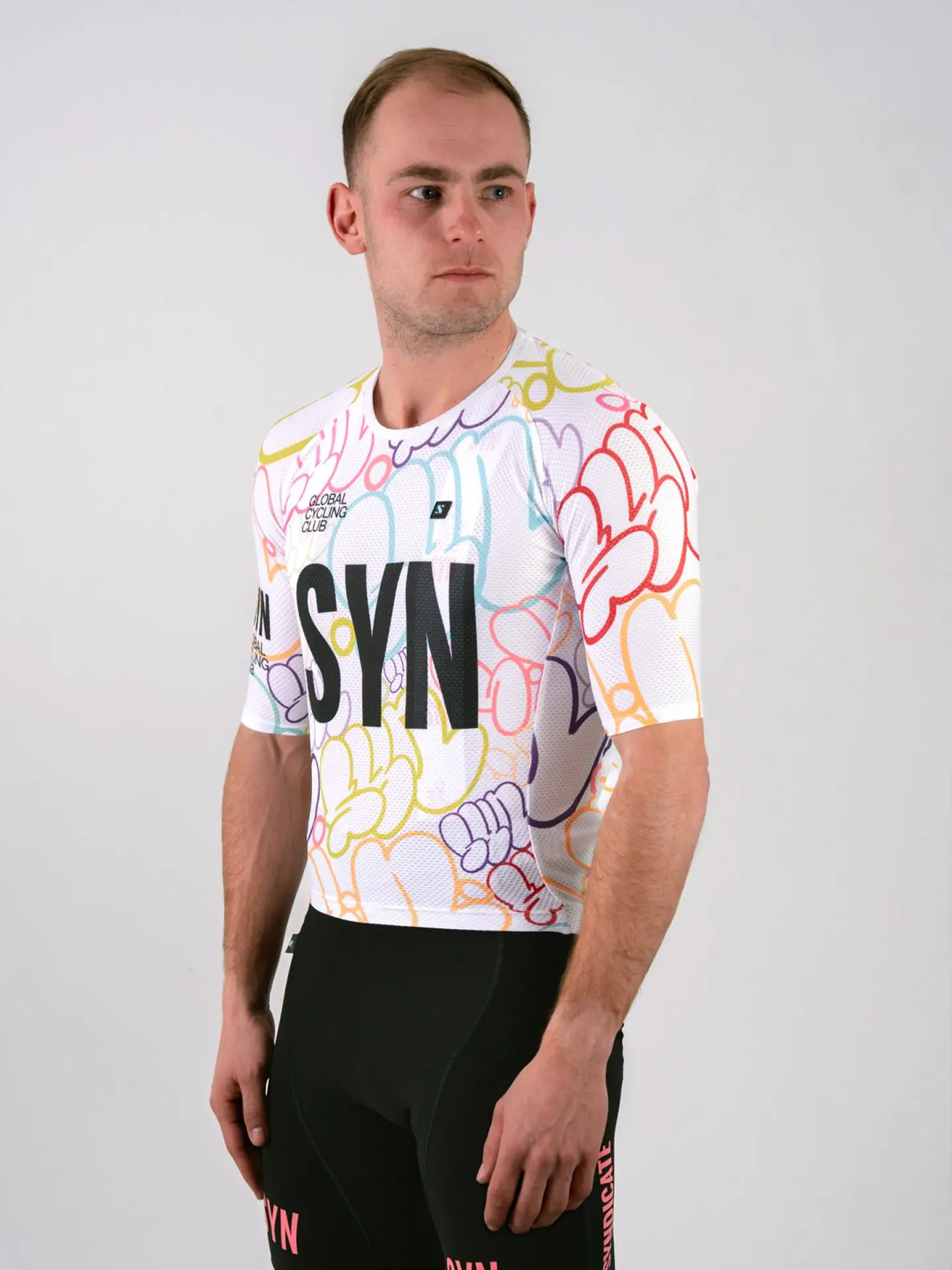 SYN summer Cycling Jersey for Men, MTB Road Bicycle Shirt, Pro Team, Short Sleeve Bike Clothes, High Quality 4