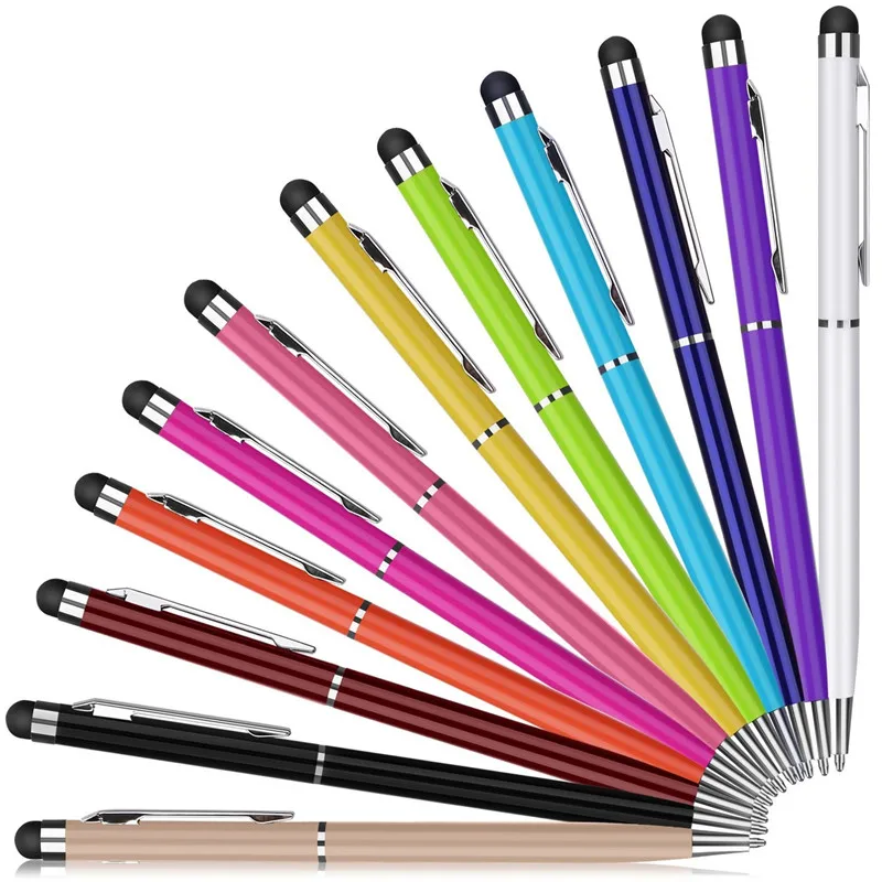

2000pcs/lot Universal 2 in 1 Touch Screen Stylus Pens for iPad iPhone Samsung Tablet / All Mobile Phones /Tablet PC tablet pen