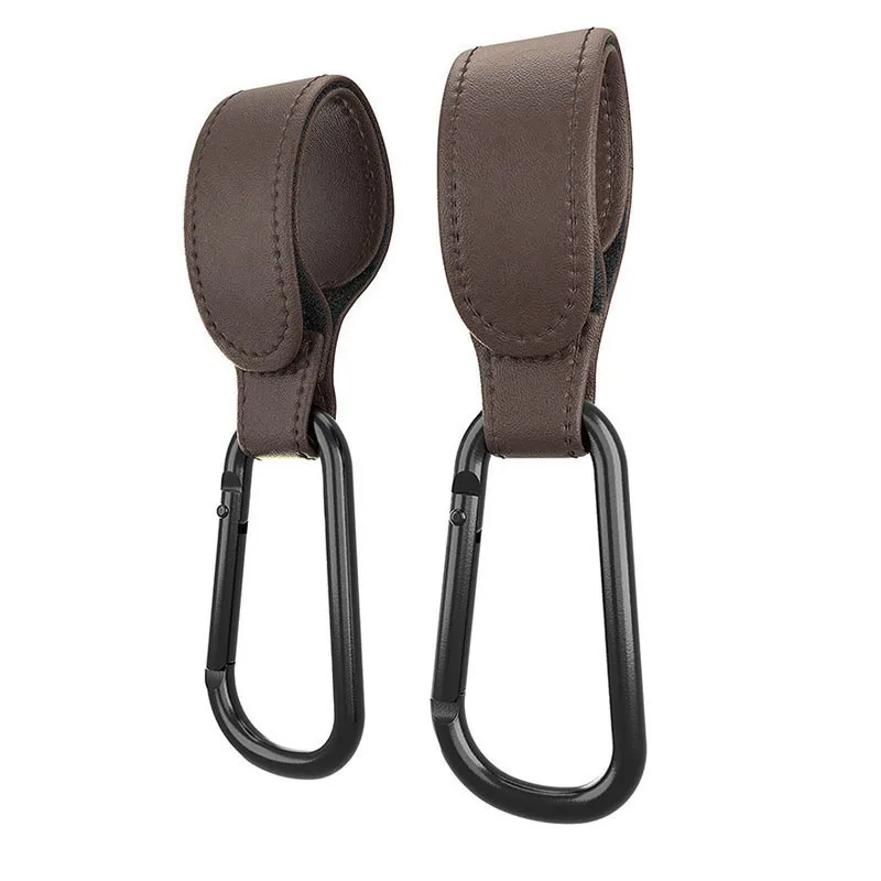 2pcs Baby Stroller Hook Soft PU Leather Pram Hooks Baby Car Bag Stroller Organizer Travel Accessories Bebe Stroller for Dolls baby stroller accessories and car seat