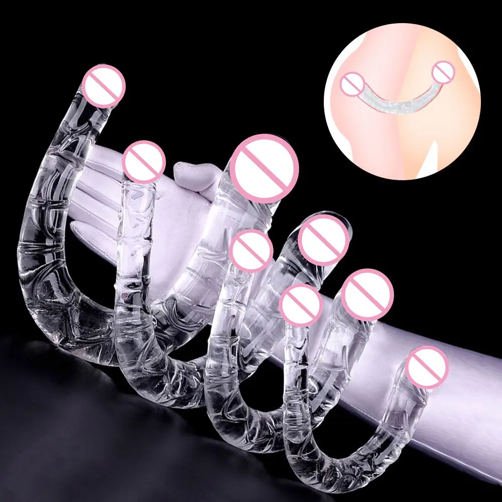 Silicone Big Anal Dildo Double Long Butt Plug Lesbian Sex Toys for Women Huge l Anal Plug Fake Realist_voghion.com