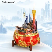 Microworld 3D Metal Puzzle Guangdong Province Famous Landmark Buildings Model DIY Birthday Gifts Desktop Decoration Toy For Teen 1