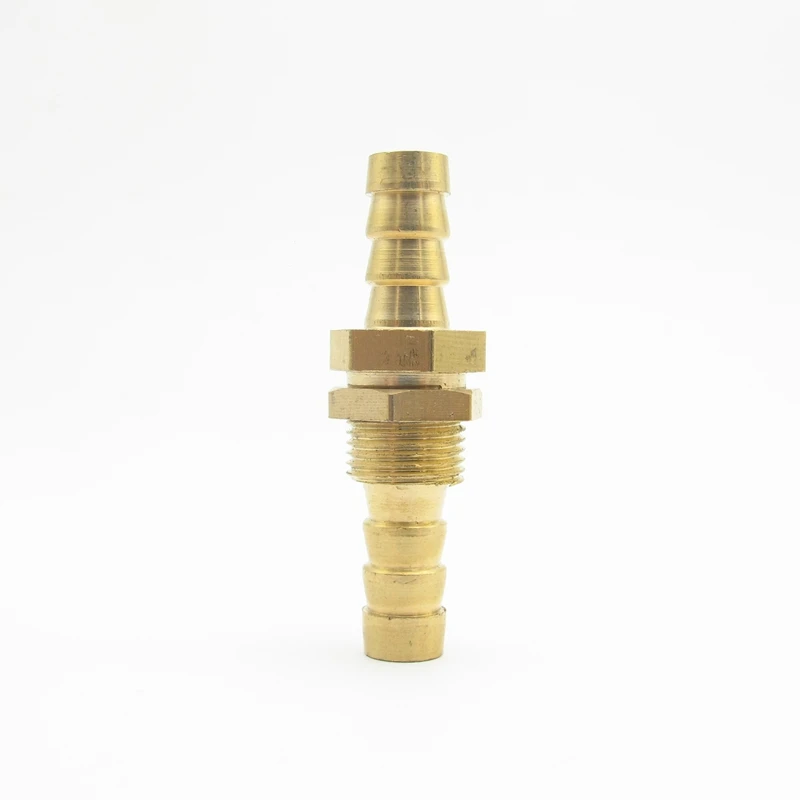Hose Barb 4mm 6mm 8mm 10mm 12mm 14mm 16mm 19mm 25mm Bulkhead Brass Barbed Tube Pipe Fitting Coupler Connector Adapter