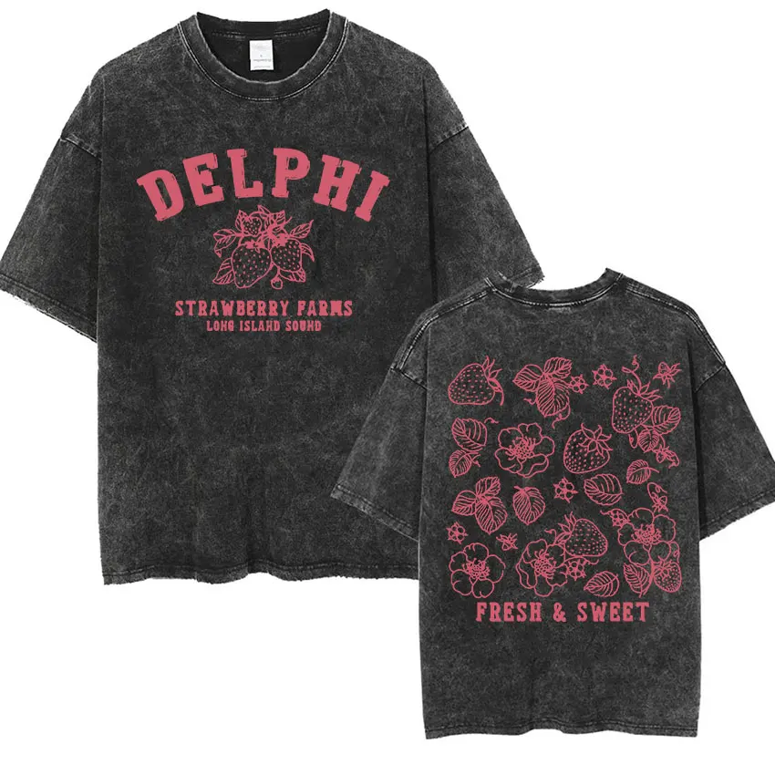 Vintage Washed Percy Jackson Tee Shirt Camp Half-Blood Harajuku Aesthetic T-shirt Men Women Casual Oversized T Shirts Streetwear
