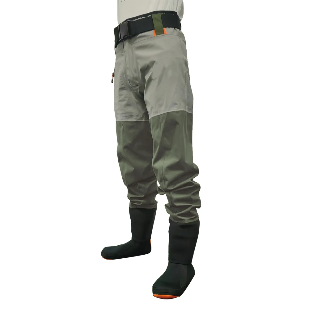 Breathable Waterproof Fly Fishing Waist Waders Stockingfoot High Pant Wader Durable Duck Hunting Wading Pants wading pants,men fishing pants
