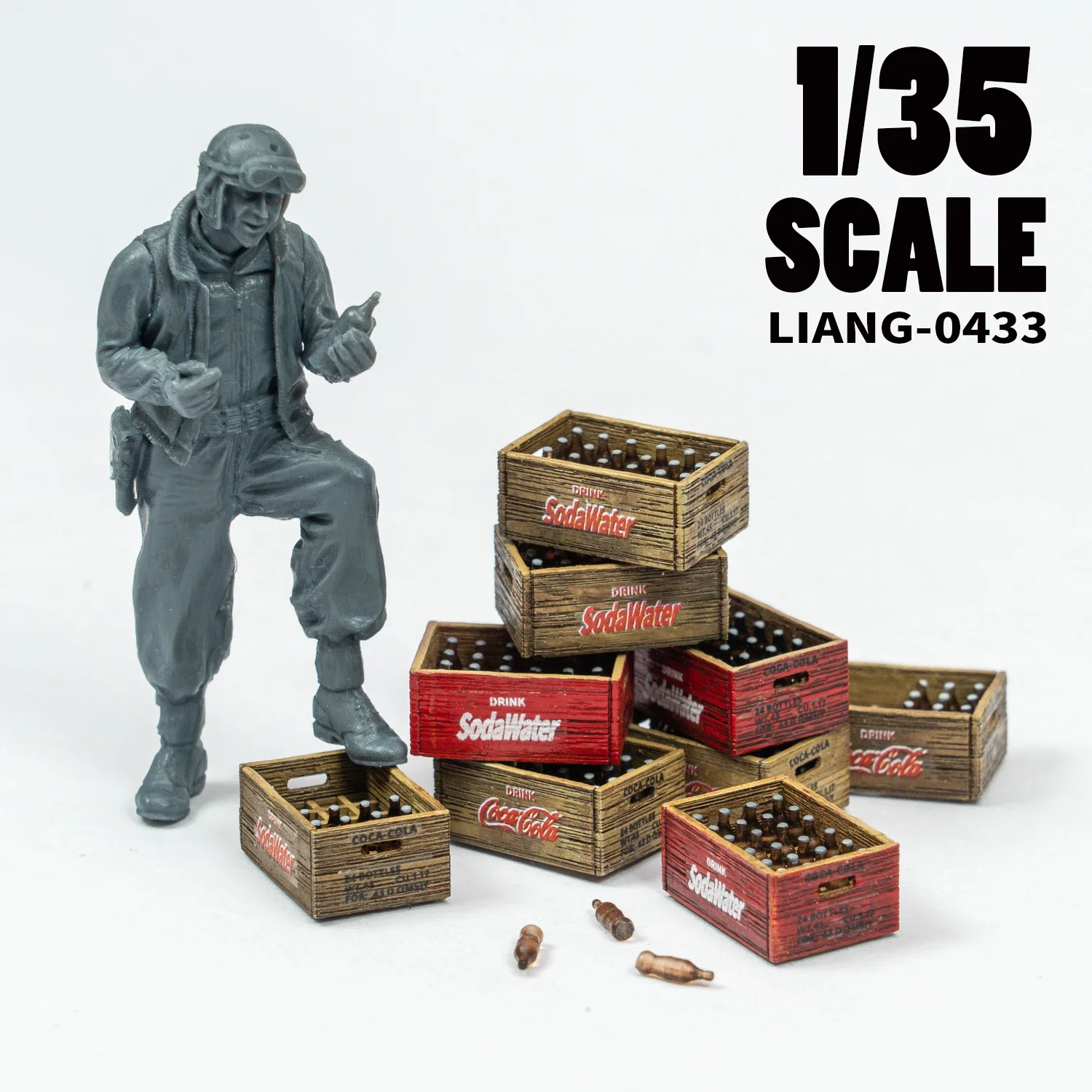 LIANG Model Scene Accessories 0431-34 Beer Soda Basket Classic Modern 1/35 1/48 1/72 4
