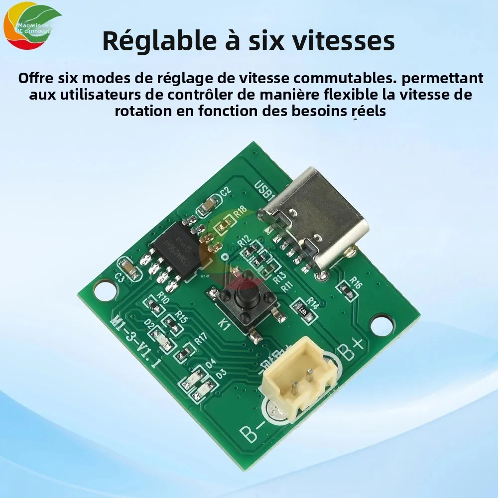Dimensions du contrôleur ESC sans balais 3-5V 3A 15W pour mini moteur RC, à côté d'une règle
