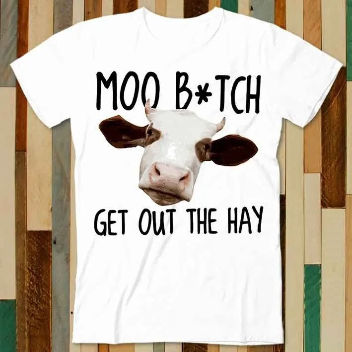 Moo Btch Esci Dalla Via Nerd Cow Genuis Gamer Dnd T Shirt