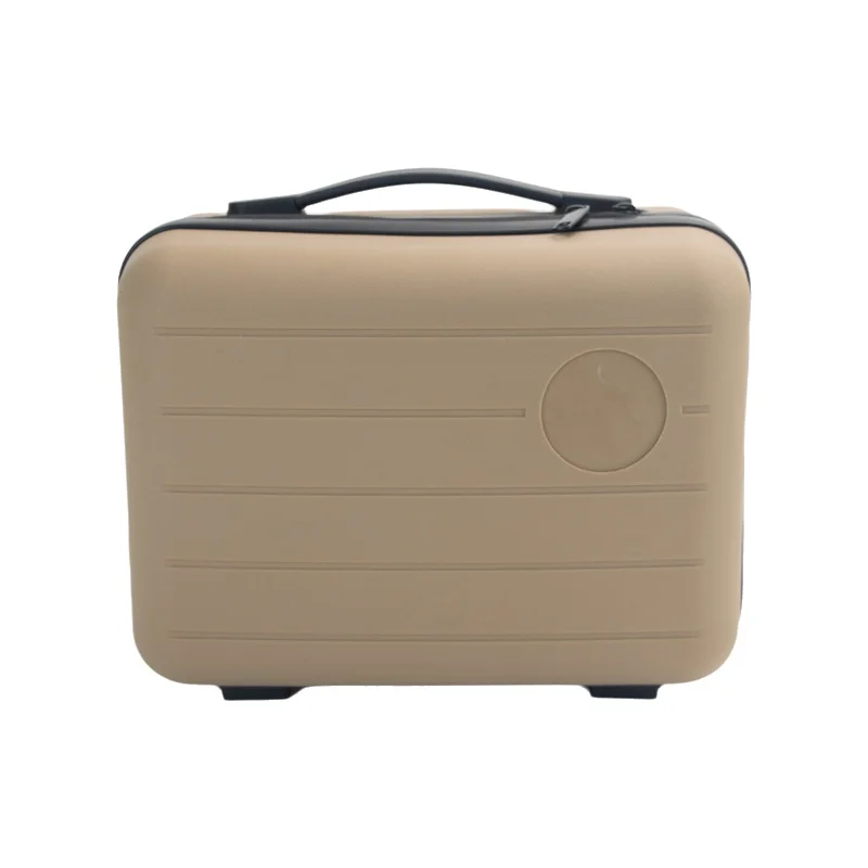 Compact Waterproof 15-Inch Travel Makeup Organizer with EVA Tray and Handle