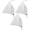 3pcs Zippered Mesh Laundry Bags Triangular Washing Machine Wash Pouch Small Socks Underwear Wash Bags Polyester Wash Pouches 3