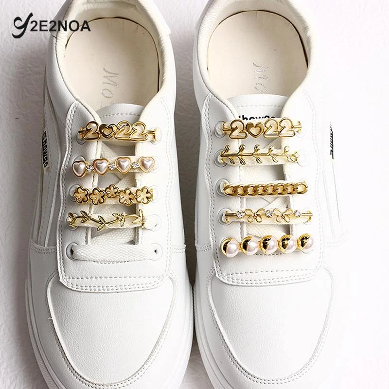 Diamond Shoe Decorations Shoelaces Metal Buckle Charms Luxury