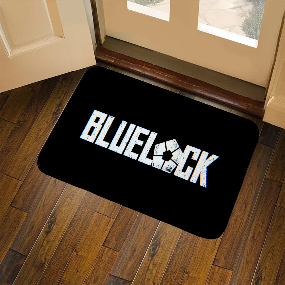 

BLUE LOCK Entrance Door Doormat Bath Mat Non Slip Carpet for Kitchen Rug for Bedroom Super Absorbent Bathroom Rug Room Mats Home