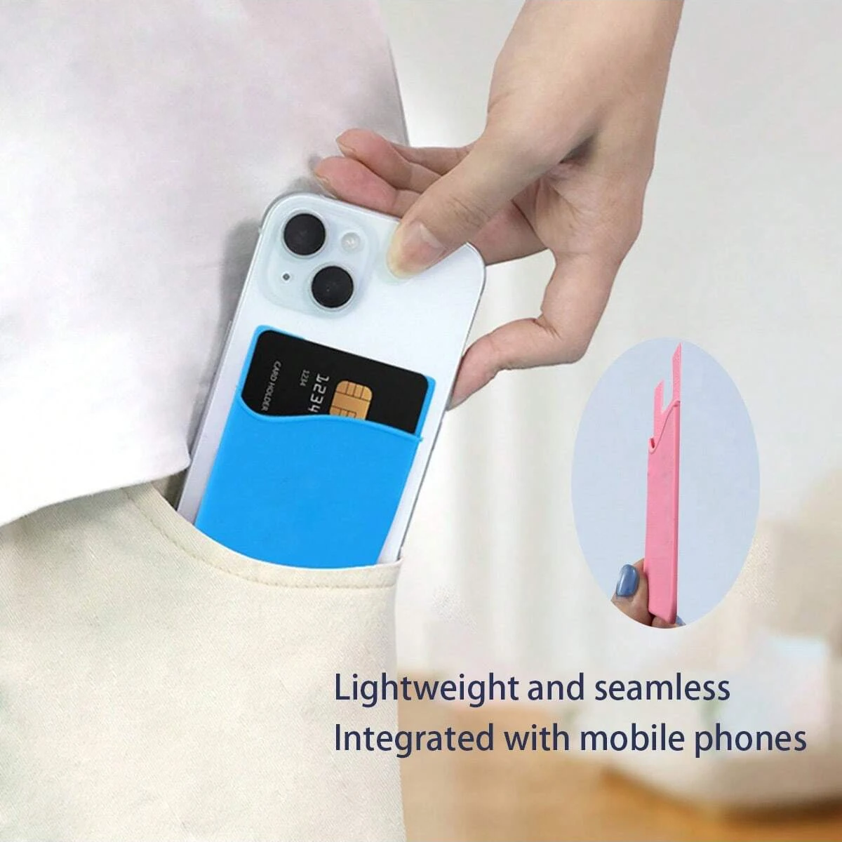 Silicone Adhesive Card Holder