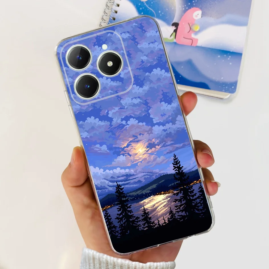 Cute Love Heart Soft Clear Silicone Protective Phone Case