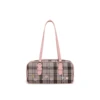 AILUXI Plaid Wool Underarm Bowling Bag Cute Heart Print Handbag Daily Commuting Gym Bag Christmas Halloween Gift 6