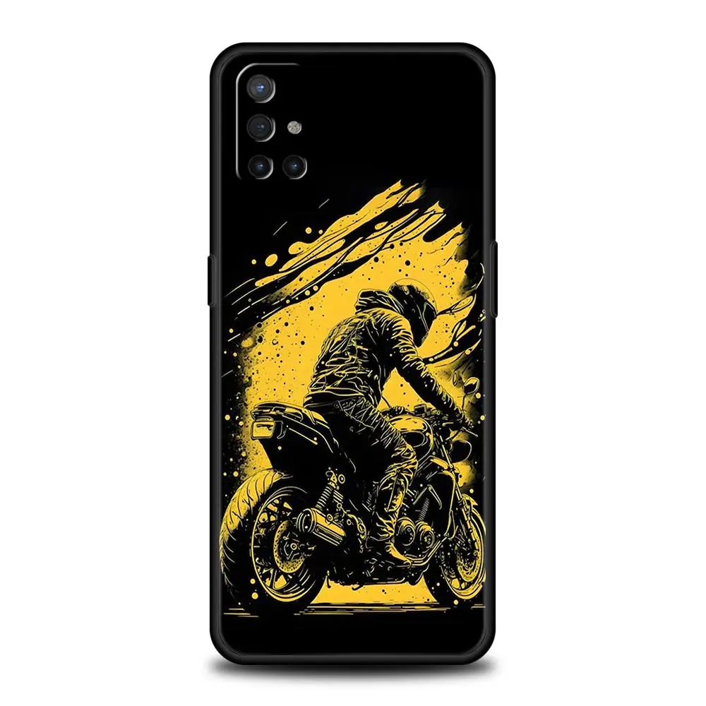 Sleek Motorcycle-Themed Phone Case Cover
