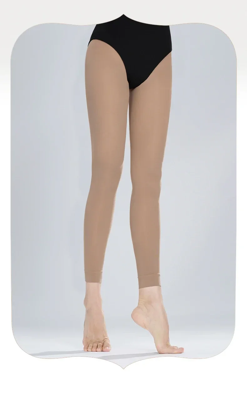60D Frauen Bauch Strumpfhosen Footless Tanz Strümpfe Mädchen Strumpfhosen für Tanzen Latin Ballett Leggings Gymnastic Strumpfhosen – Detail 9