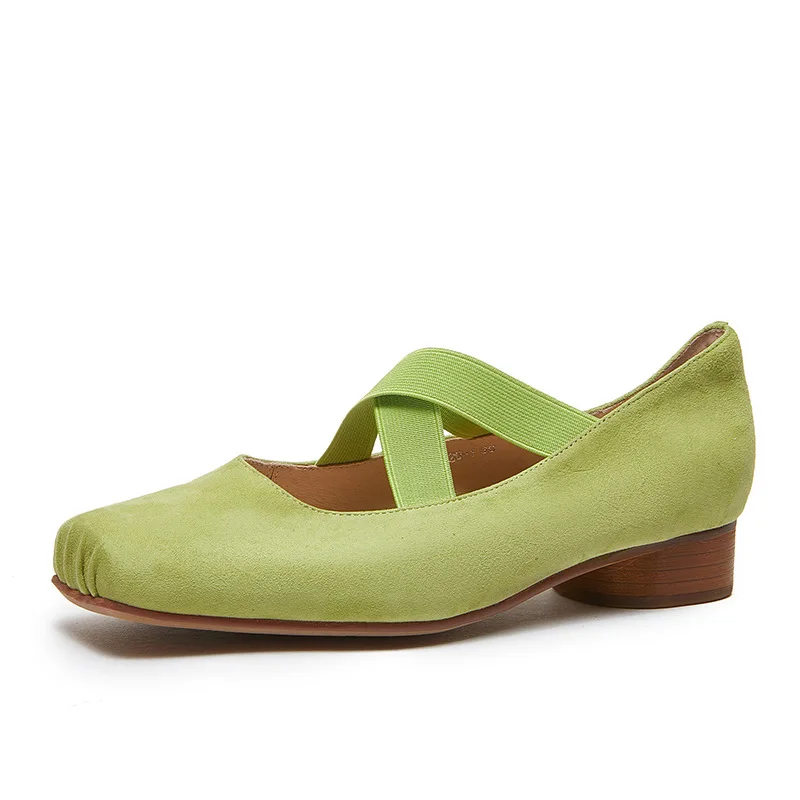 L2504  Susde Leather Solid Elegant Ballet Flats Women Shoes 2025 Spring Style Women Shoes 6