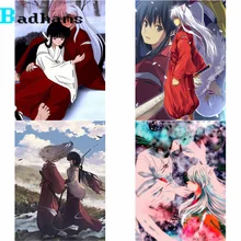 Anime Inuyasha Japanese Character Dog Girl DIY 5D Diamond Painting Cross Stitch Mosaic Rhinestone For Kid Living Room Home Decor