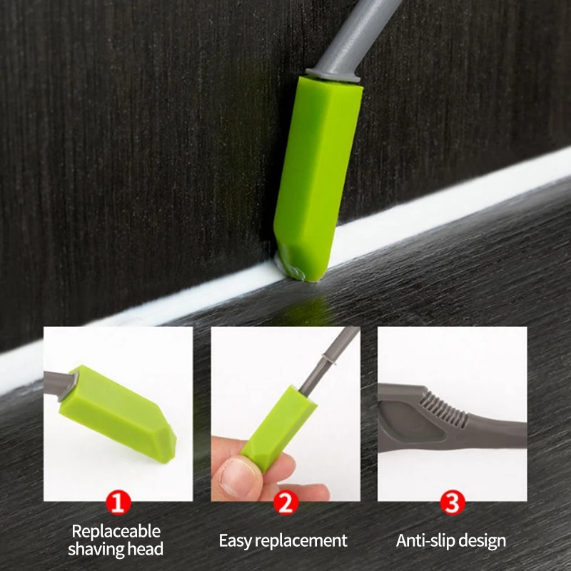 Sanitary installation tool caulking nozzle applicator caulking gun caulking gun applicator tile gap repair knife glass glue angle scraper caulk tool multi-angle sealant scraper spatula remove grout kit bathroom kitchen tile floor gap