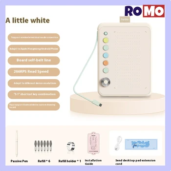 Parblo Ninos Q || Digital Tablet Wireless Drawing Tablet 5080lpi 8192 Pressure Sensation Ultrathin Pc Accessories Digital Tablet