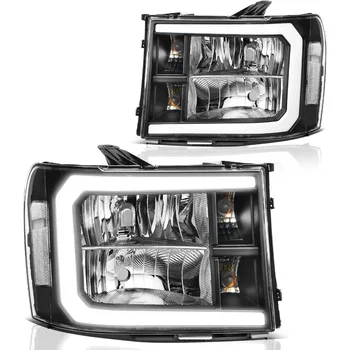 LED DRL Headlight Assembly for 20072013 GMC Sierra 1500 20072014 GMC Sierra 2500 HD and Sierra 3500 HD Enhanced Visibility and