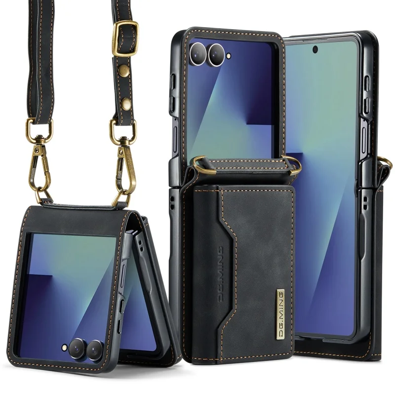 Elegant Crossbody Leather Wallet Phone Case with Card Slots Holder
