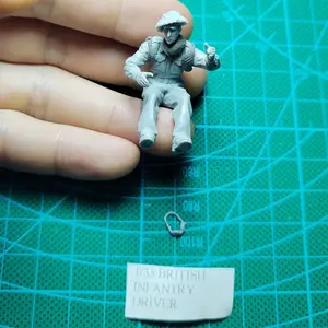 1/35  Resin Model Figure GK，British soldier  , Unassembled and unpainted kit
