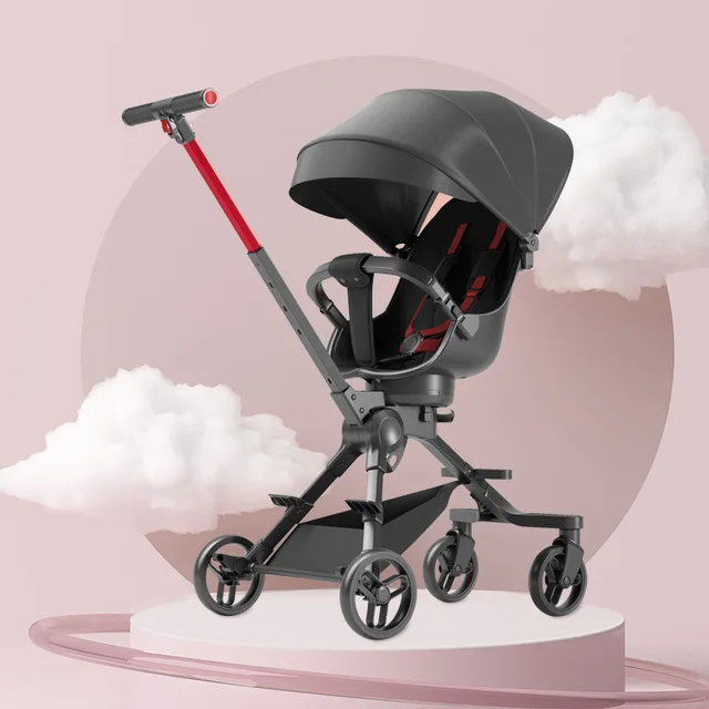 Baba Babakocsi Összecsukható Könnyű Kétirányú Magas Kilátás - Image 2