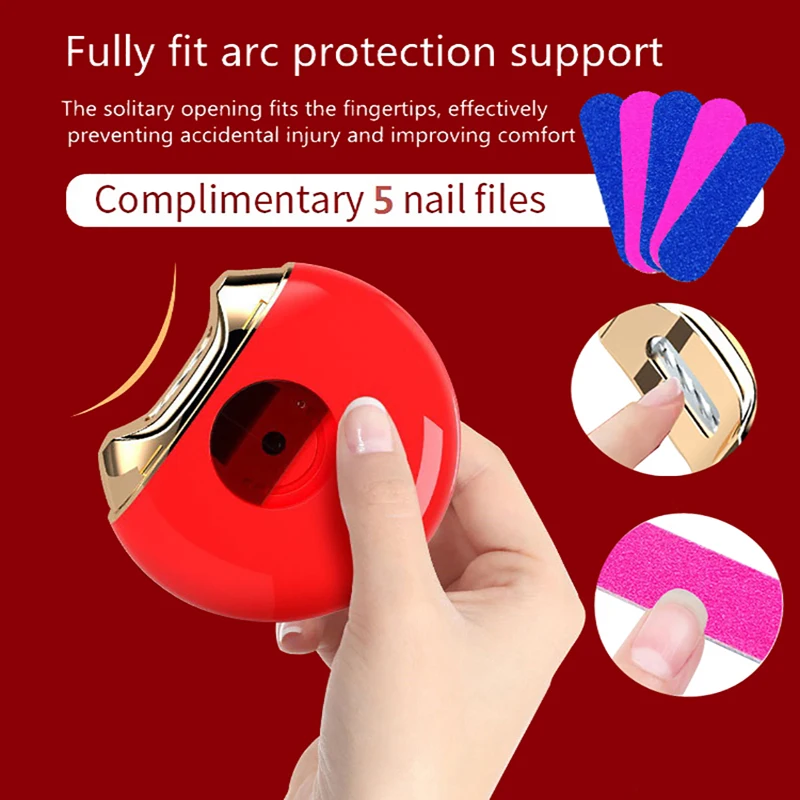 Electric Nails Clipper Full Automatic Nail Clipper Fast Anti Splash Anti Pinch Tools Nail Sharpener