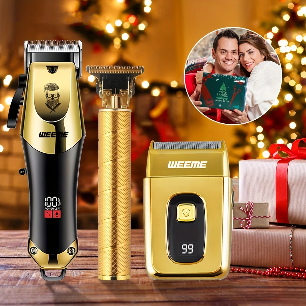 USB rechargeable Barber T-type blade trimmer and reciprocator razor fashion father husband son friends the perfect Christmas gif 2